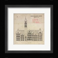 Municipal and County Buildings Toronto July 1887 Framed Print