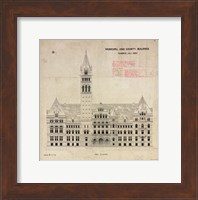 Municipal and County Buildings Toronto July 1887 Fine Art Print
