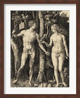 Adam and Eve in the garden Fine Art Print