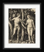 Adam and Eve in the garden Fine Art Print