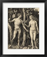 Adam and Eve in the garden Fine Art Print