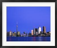 Buildings on the waterfront, CN Tower, Toronto, Ontario, Canada Fine Art Print