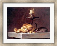 Willem Van Aelst  Still Life with Mouse and Candle Fine Art Print