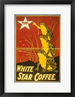 White Star Coffee Frogs Fine Art Print