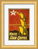 White Star Coffee Frogs Fine Art Print