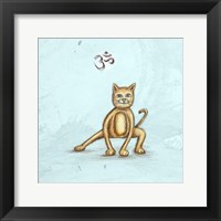 Yoga Cat I Framed Print