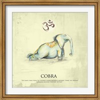 Elephant Yoga, Cobra Pose Fine Art Print