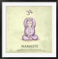 Elephant Yoga, Namaste Pose Fine Art Print