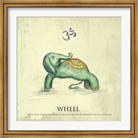 Elephant Yoga, Wheel Pose Fine Art Print