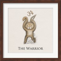 Bunny Yoga,The Warrior Pose Fine Art Print