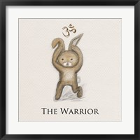 Bunny Yoga,The Warrior Pose Fine Art Print
