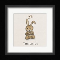 Bunny Yoga, The Lotus Pose Framed Print