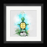Yoga Turtle I Framed Print