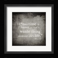 Time is Limited Framed Print