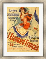 I'Etendard Francais Bicyclettes Fine Art Print