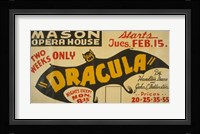 Dracula Framed Print