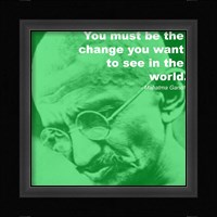 Gandhi - Change Quote Fine Art Print