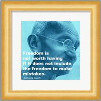 Gandhi - Freedom Quote Fine Art Print