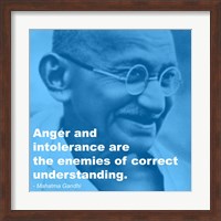 Gandhi - Intolerance Quote Fine Art Print