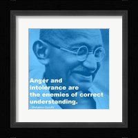 Gandhi - Intolerance Quote Fine Art Print