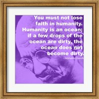 Gandhi - Ocean Quote Fine Art Print