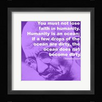 Gandhi - Ocean Quote Fine Art Print