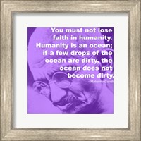 Gandhi - Ocean Quote Fine Art Print