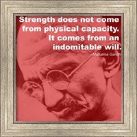 Gandhi - Strength Quote Fine Art Print