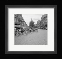 Cyclists in action tour de france 1960 Fine Art Print