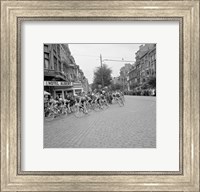 Cyclists in action tour de france 1960 Fine Art Print