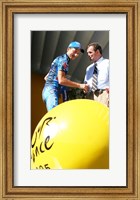 Marcos Serrano, Bernard Hinault, Tour de Francia 2005 Fine Art Print
