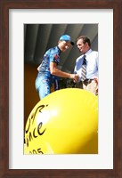 Marcos Serrano, Bernard Hinault, Tour de Francia 2005 Fine Art Print