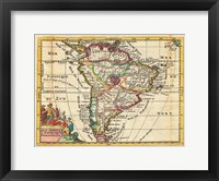 1747 La Feuille Map of South America Fine Art Print