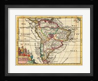 1747 La Feuille Map of South America Fine Art Print