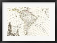 1762 Janvier Map of South America Fine Art Print