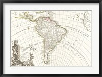 1762 Janvier Map of South America Fine Art Print
