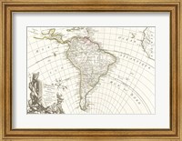 1762 Janvier Map of South America Fine Art Print