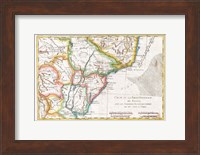 1780 Raynal and Bonne Map of South America Fine Art Print