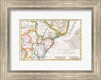 1780 Raynal and Bonne Map of South America Fine Art Print