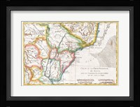 1780 Raynal and Bonne Map of South America Fine Art Print