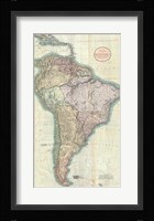 1806 Close up Cary Map of the Western Hemisphere Fine Art Print