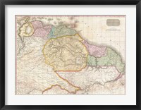 1814 Thomson Map of the West Indies Central America Fine Art Print