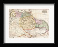 1814 Thomson Map of the West Indies Central America Fine Art Print