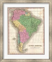 1827 Finley Map of South America Fine Art Print