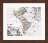 1846 Homann Heirs Map of North America Fine Art Print