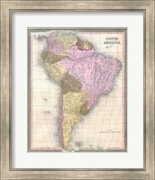 1850 Mitchell Map of South America - Geographicus Fine Art Print
