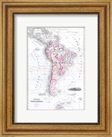 1861 Johnson Map of South America Fine Art Print