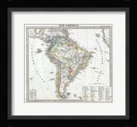 1862 Perthes map of South America Fine Art Print