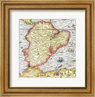 Map of South America 1575 Fine Art Print
