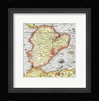Map of South America 1575 Fine Art Print